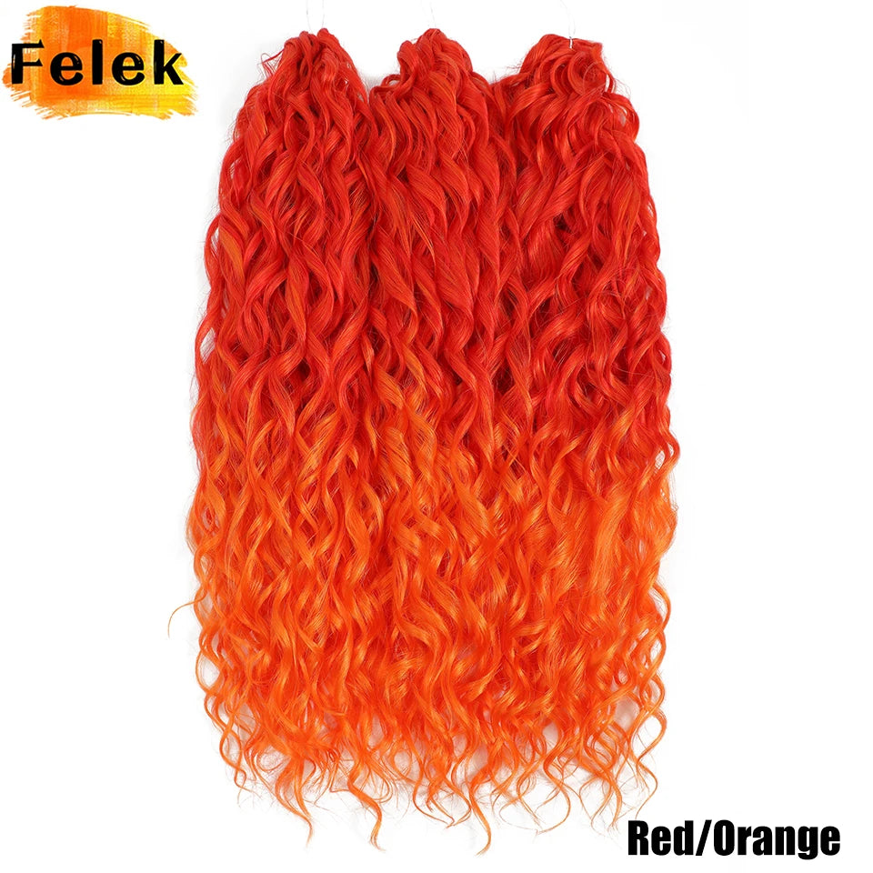 Jessica Hair Deep Wavy Twist Crochet Hair 22 Inch | 100G | 54 Colors | 3 Packs/Lot