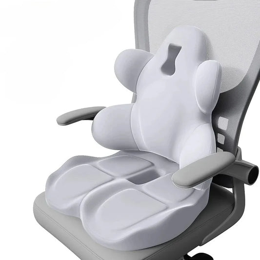 Memory Lumbar Back Support Cushion | Sophisticated "Ergonomic Waist" Silhouette | Elegant Postpartum & Gaming Chair Pain Relief Pillow | "Dignified" High-Performance Seat Support for Radiant Versatile Styling Luxegan