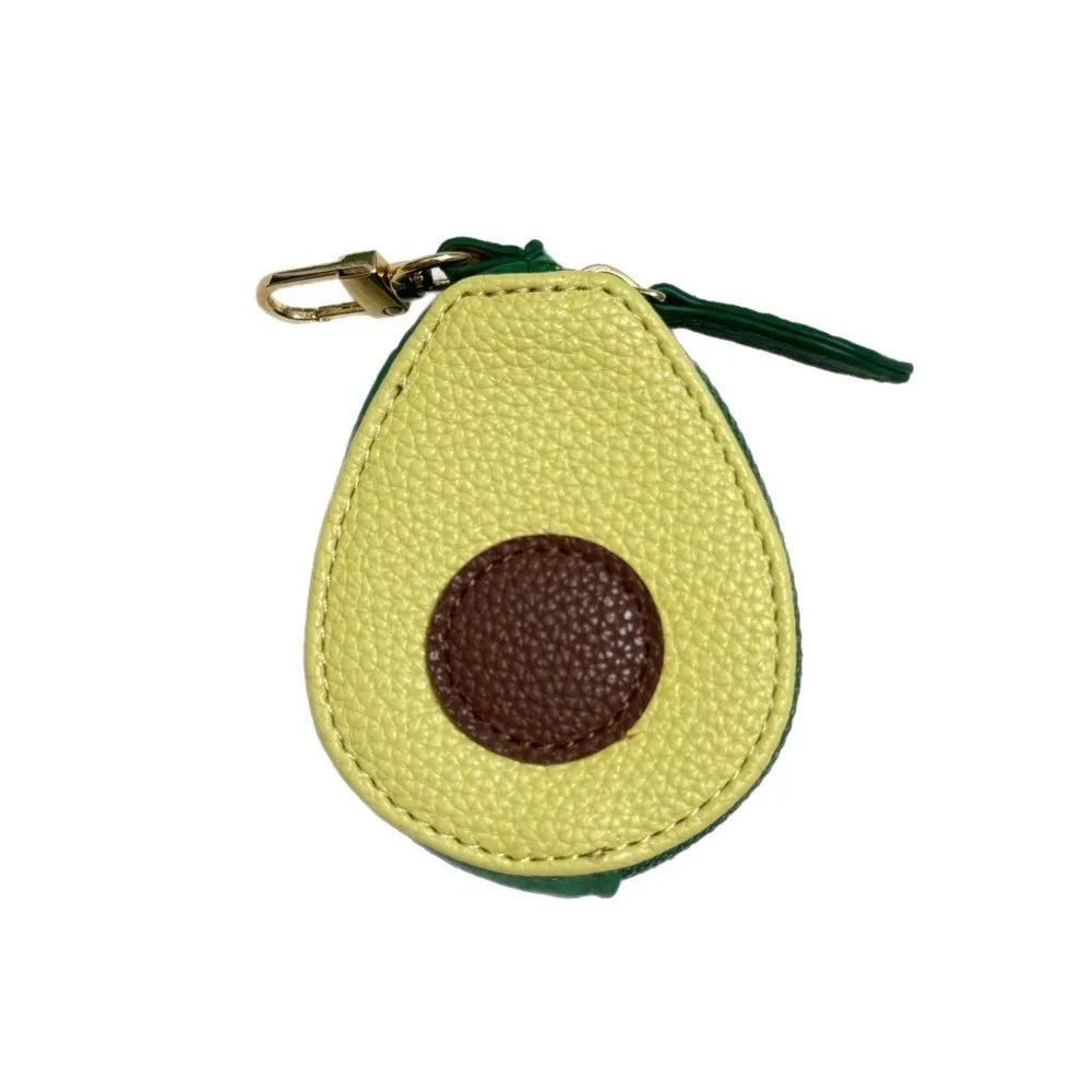 Polyester Cherry/Strawberry Coin Purse | Cute Fruit Shape Keychain Earphone Bag Luxegan