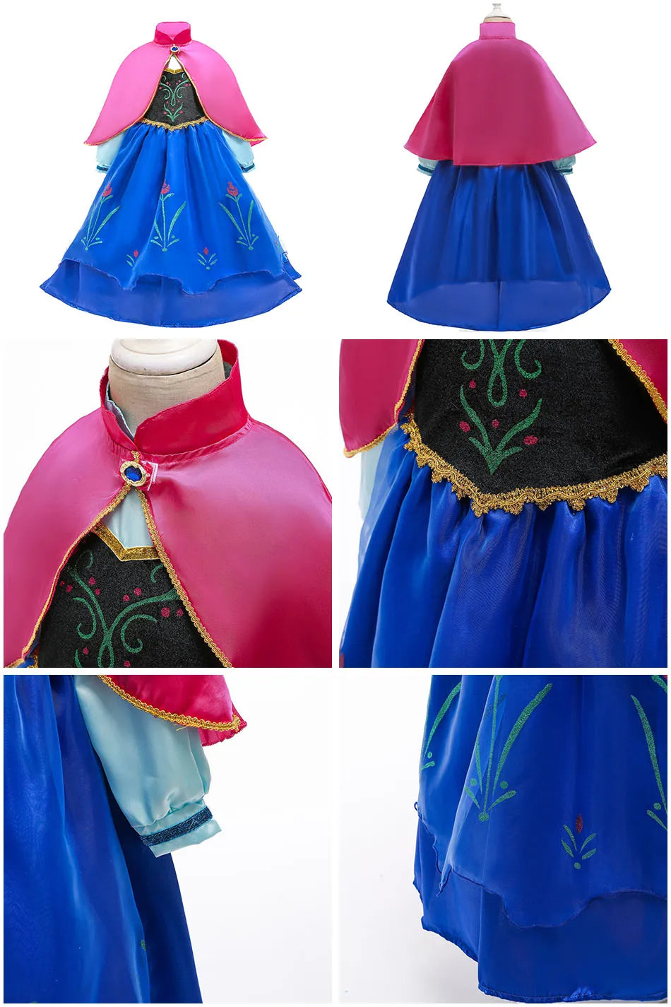 Girls Mirabel Isabela Encanto Costume Girl Princess Dress Children Elsa Anna Rapunzel Cinderella Mermaid Aurora Cosplay Clothes