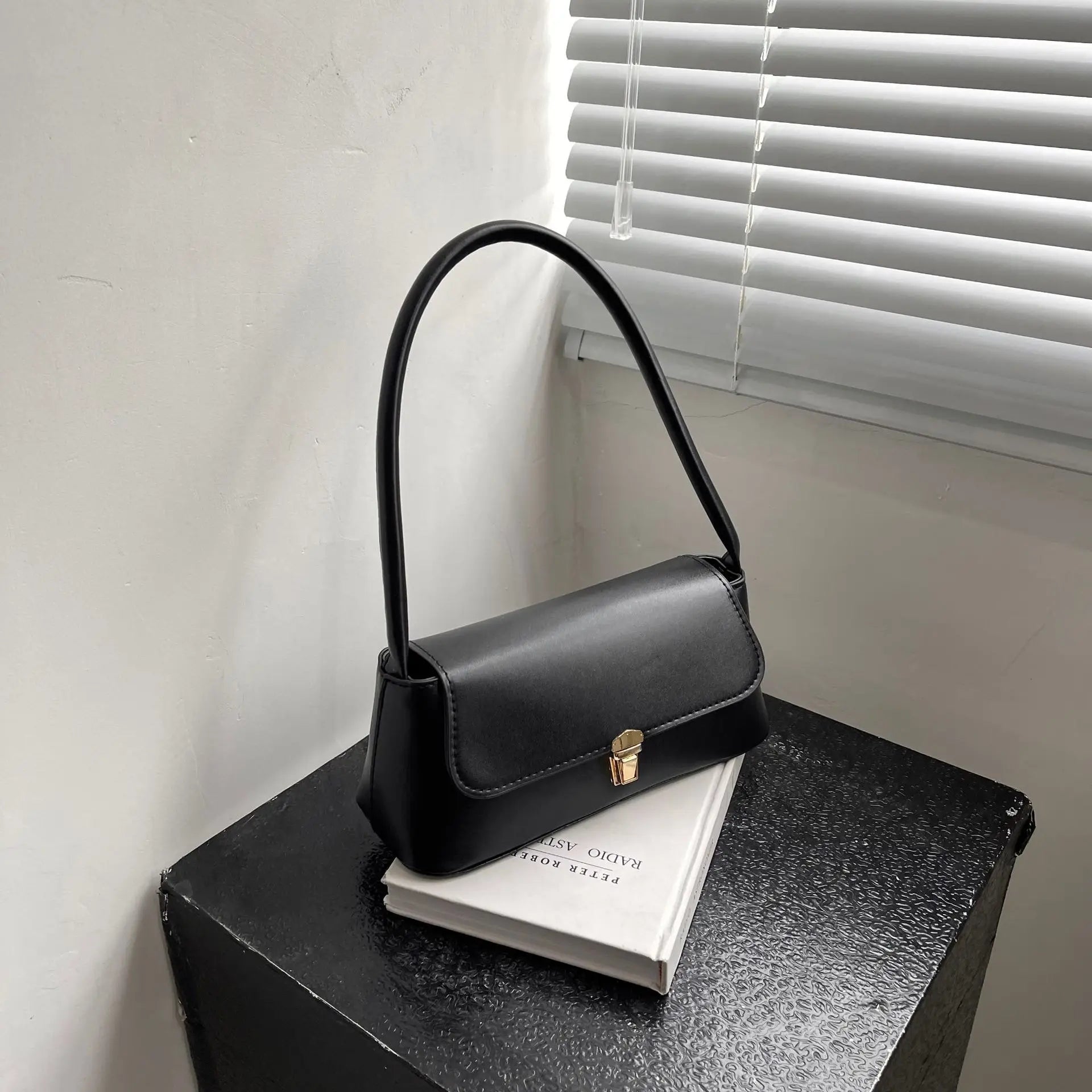 Women's Shoulder Bag Handbag | Retro Underarm Bag & Fashion Simple Solid Color New Hand Shoulder Bag Luxegan