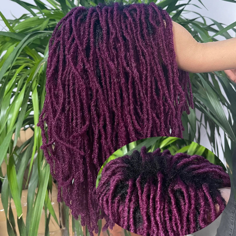 10" Ombre Dreadlock Wig | Sister Locs | Faux Locs Crochet Braids | Synthetic Twist Hair Luxegan