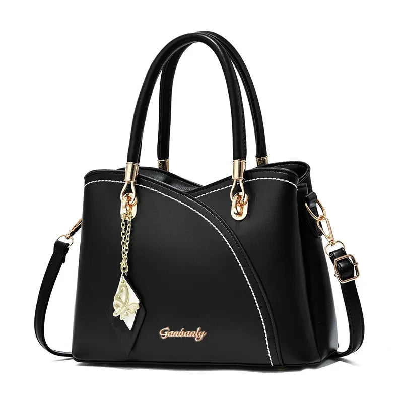 Fashion Splicing Pattern Ladies Handbags | Luxury Designed Quality PU Leather Tote & Crossbody Luxegan