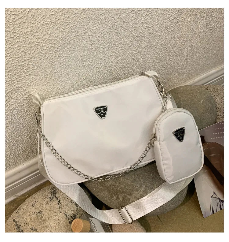 Simple PU Leather Box Bag | Small Crossbody & Armpit Purse Luxegan