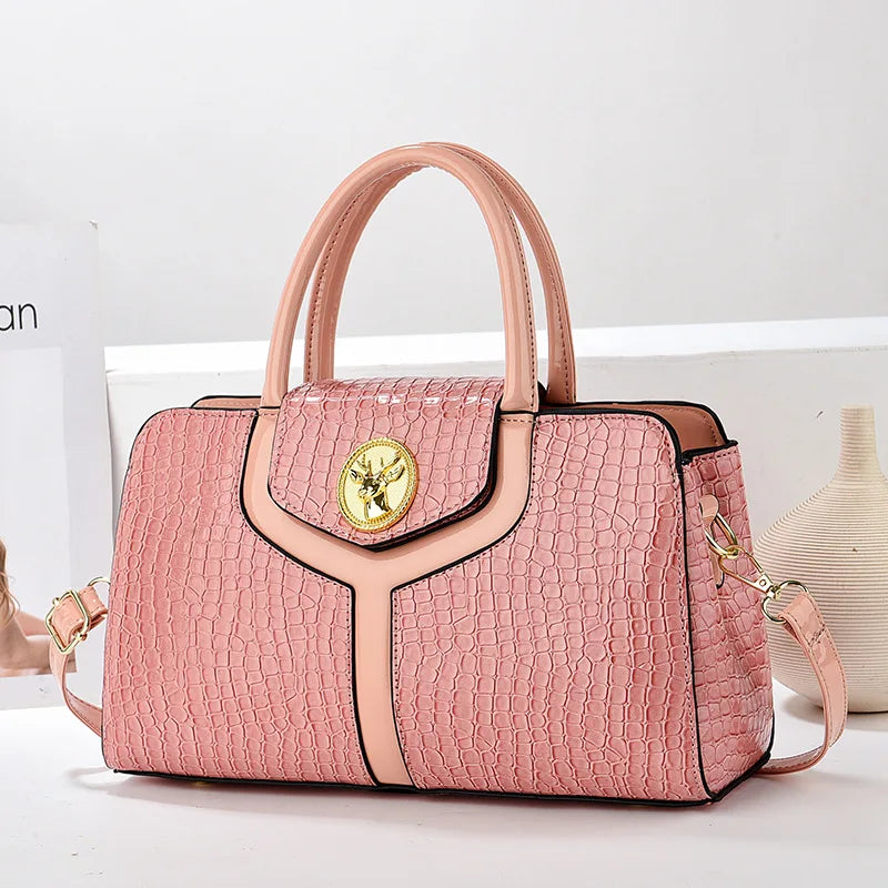 New Style Ladies Bag | Leather Luxury Handbags & Solid Color Shoulder Messenger Bags Luxegan