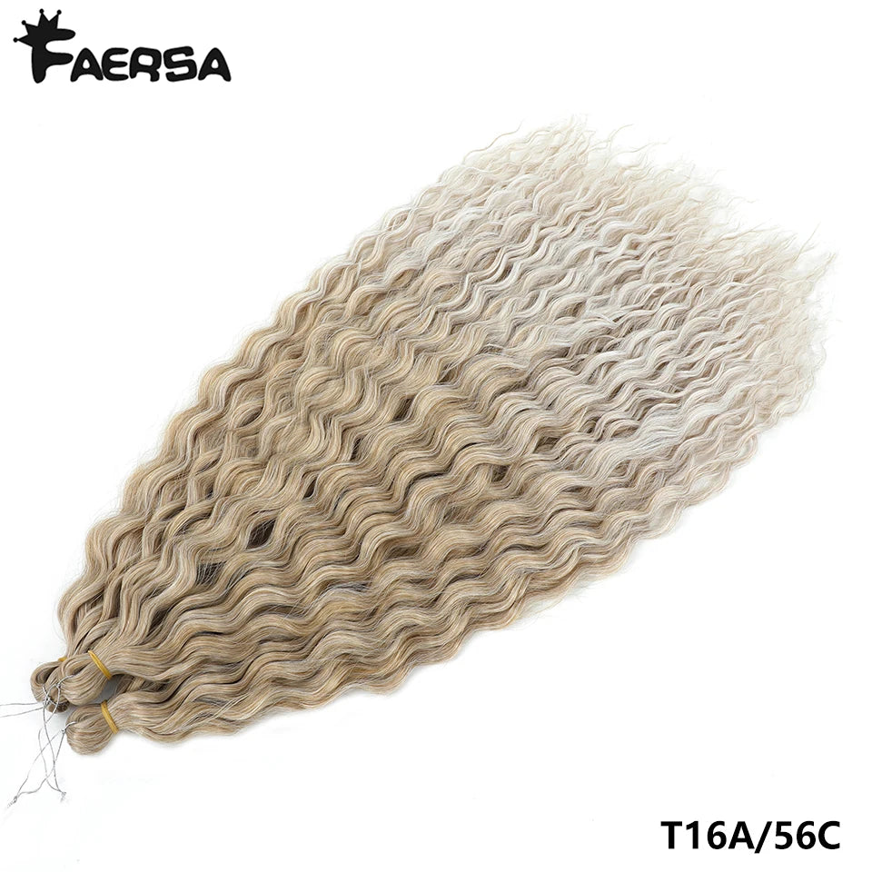Water Wave Synthetic Crochet Hair | 22–30 Inch