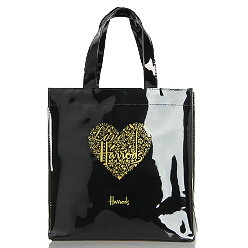Hard Waterproof PVC Jelly Tote | Cartoon Print Zipper Shoulder Bag Luxegan