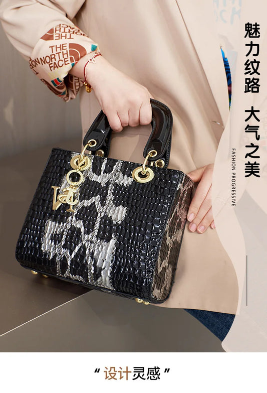 Fashion Brand Designer Women's Handbag | New Crocodile Pattern Daifei Bag (Classic Versatile Shoulder & Commuter Crossbody Bag) Luxegan
