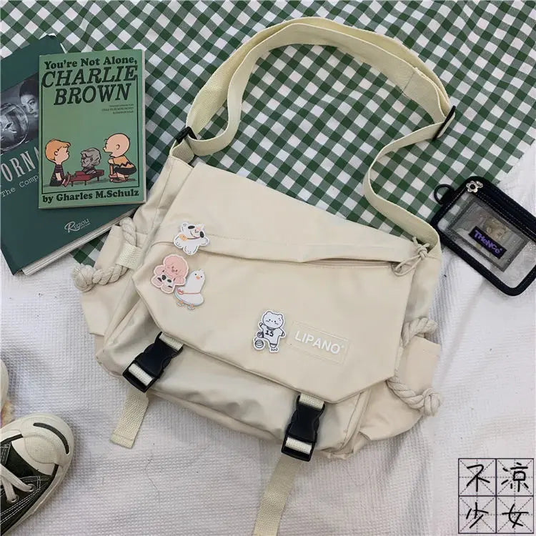 Canvas Diagonal Cross Bag | Youth Fashion Casual Shoulder Bag & Messenger Bag Luxegan
