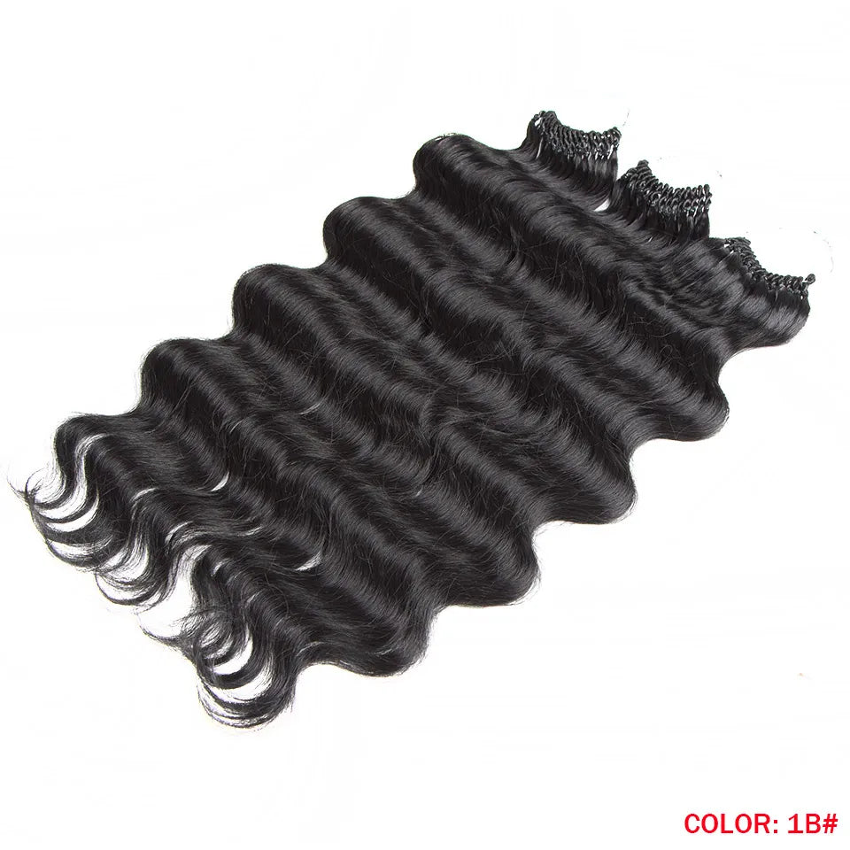 Fashion Idol Body Wave Crochet Hair - 22 Inch Soft Long Synthetic Goddess Braids - Natural Wavy Ombre 613 Blonde Hair Extensions - Luxegan