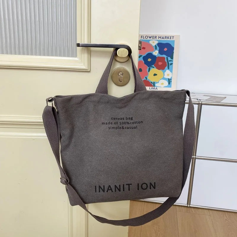 Unisex Large Capacity Canvas Commuter Bag Luxegan