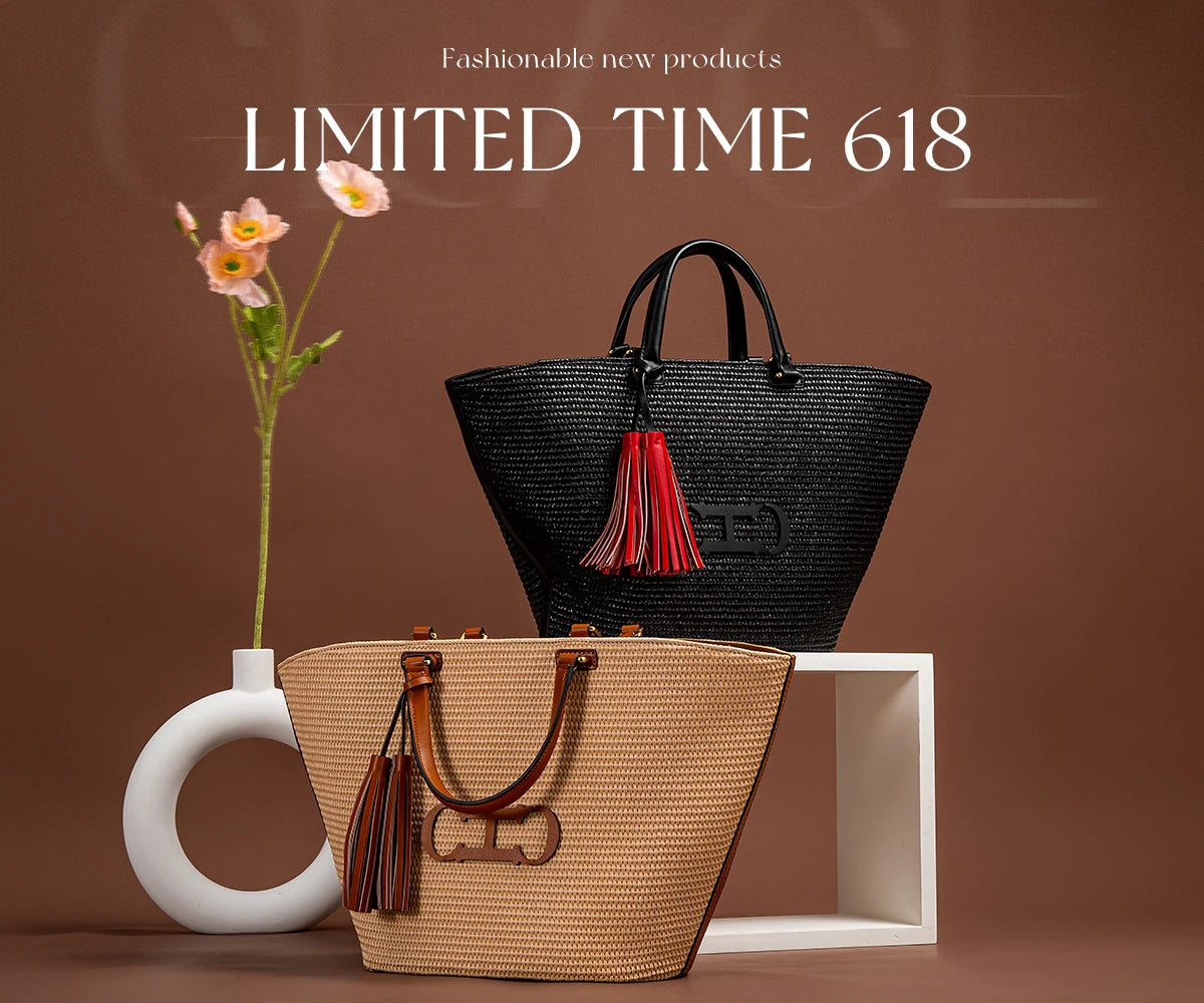 New Cow Leather Letter Embossed Tote | Soft Zipper Messenger Bag Luxegan