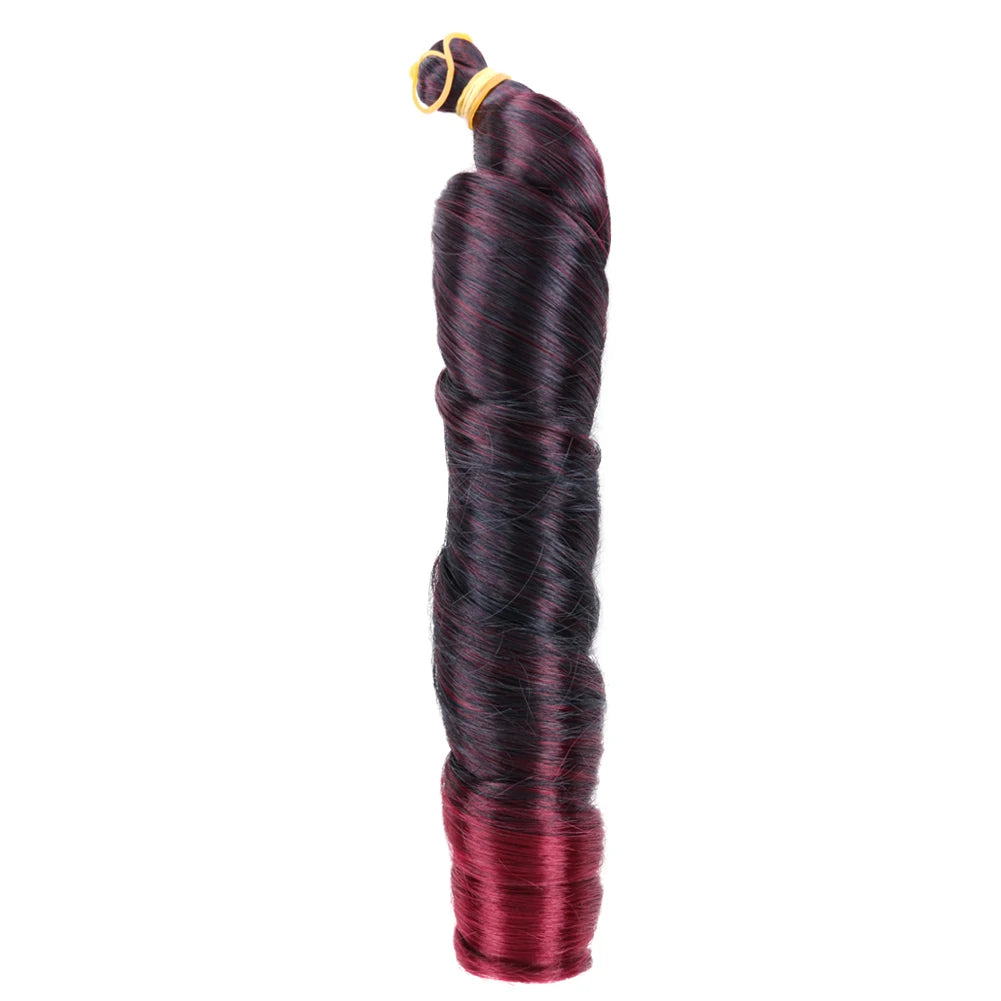 22 Inch French Curly Braiding Hair | Kanekalon Loose Wave Crochet Hair 8 Packs 100g/Pack Ombre - view 15