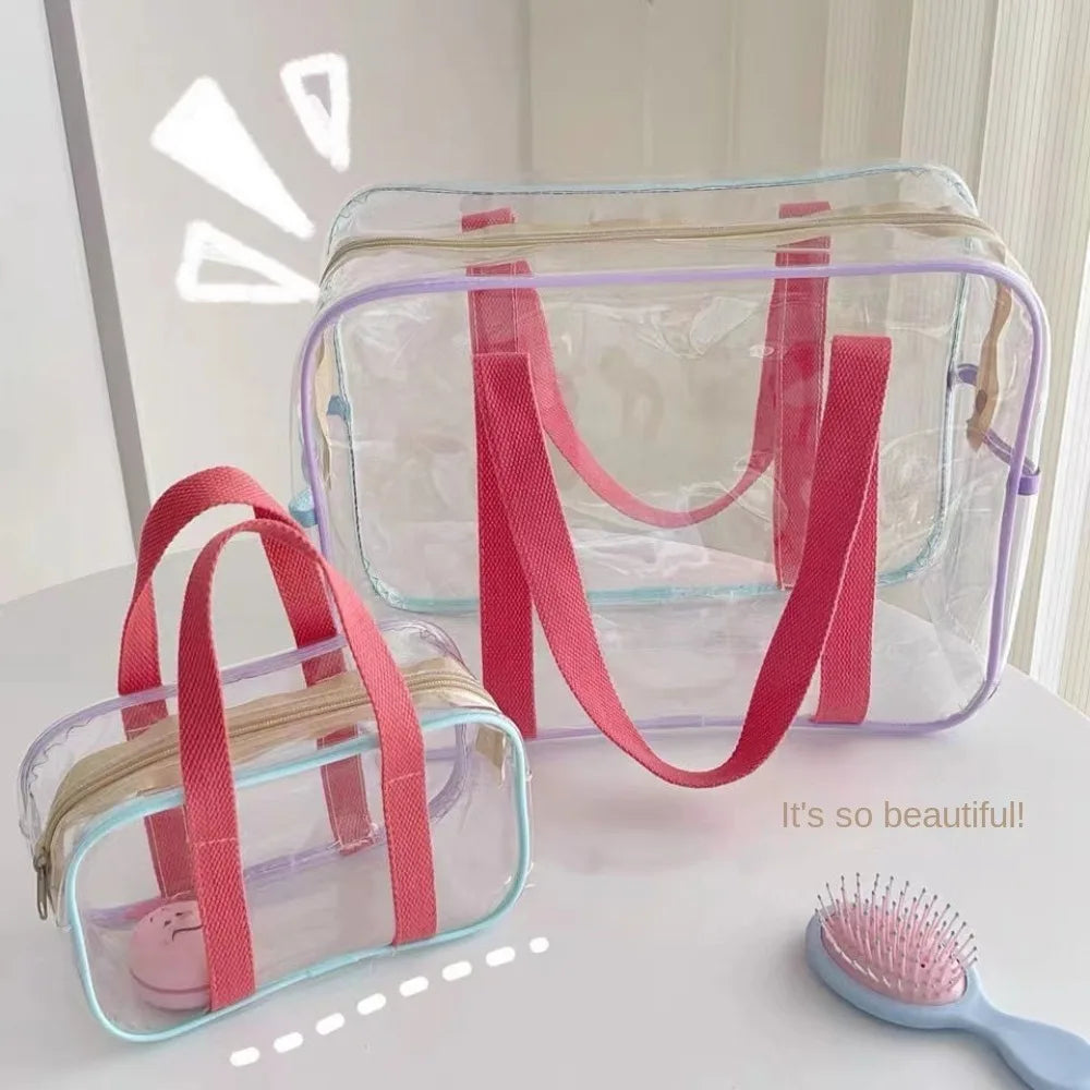 Transparent PVC Jelly Bag | Sophisticated Candy-Color Square Handbag | Elegant Casual Letter-Detail Crossbody | "Dignified" Modern Tote for Versatile "Chic" Styling Luxegan