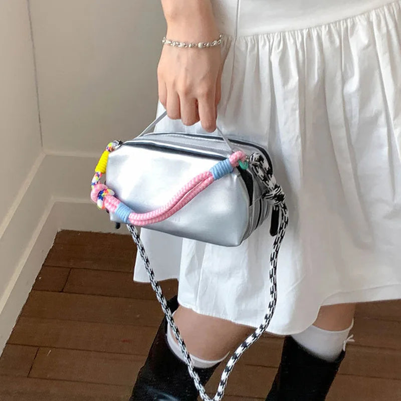 Large Capacity Sports Messenger Bag | Trendy Rope Tote & Shoulder Bag Luxegan