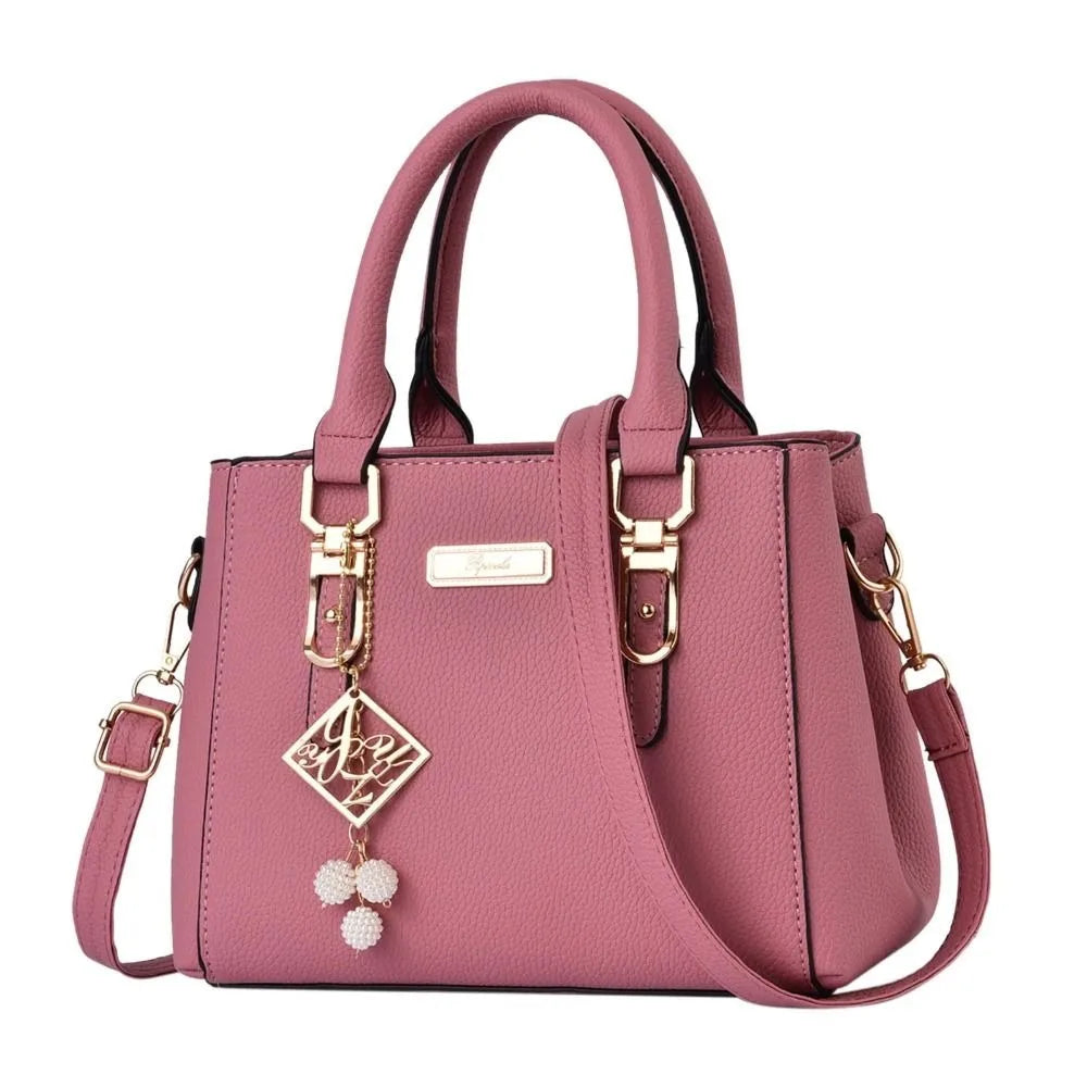 Women’s Casual PU Leather Shoulder Bag | Large Capacity Messenger Handbag | Minimalist Daily Tote & Versatile Crossbody Purse Luxegan