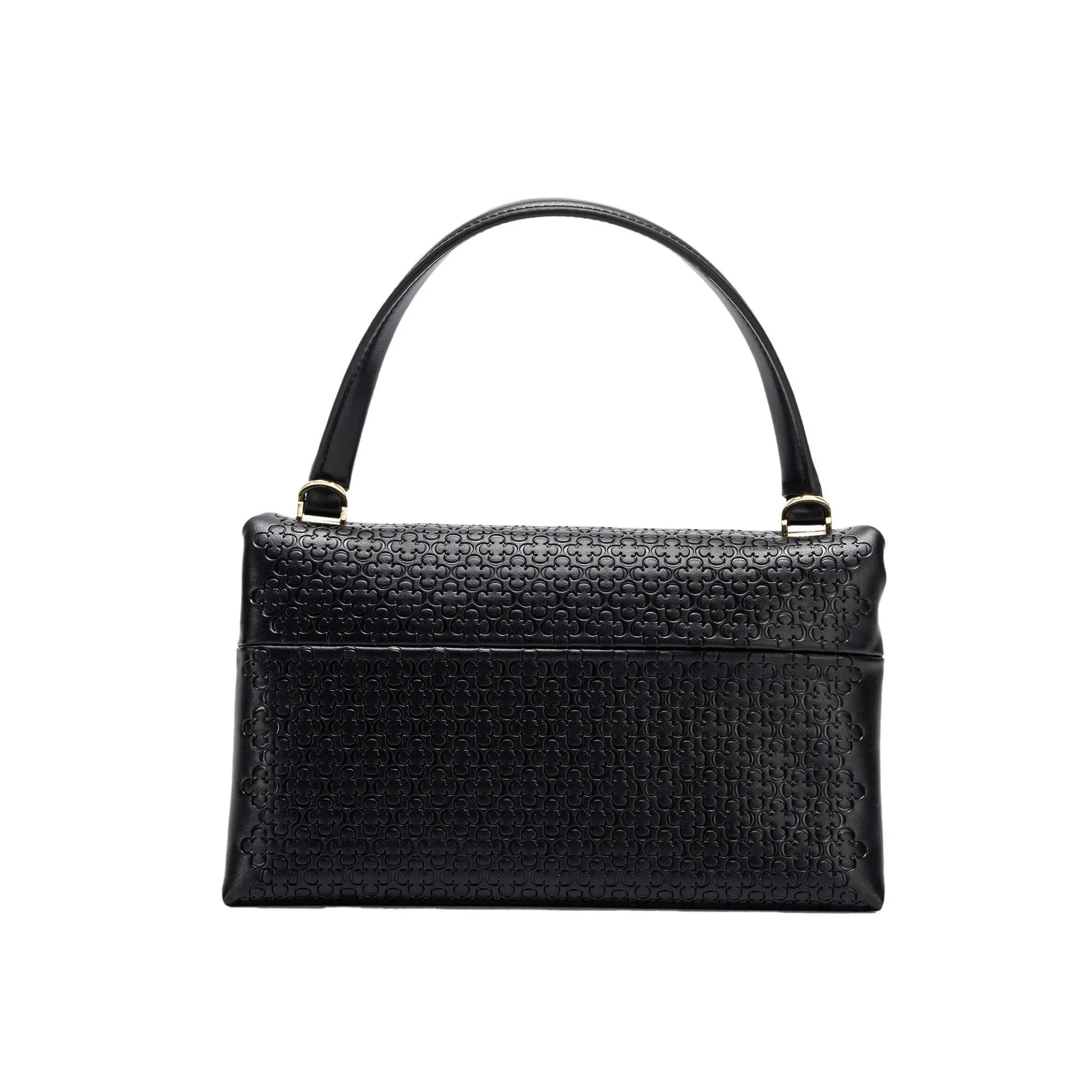 Unique Flower Embossed Box Bag | Soft Metal Accessory Shoulder Purse Luxegan