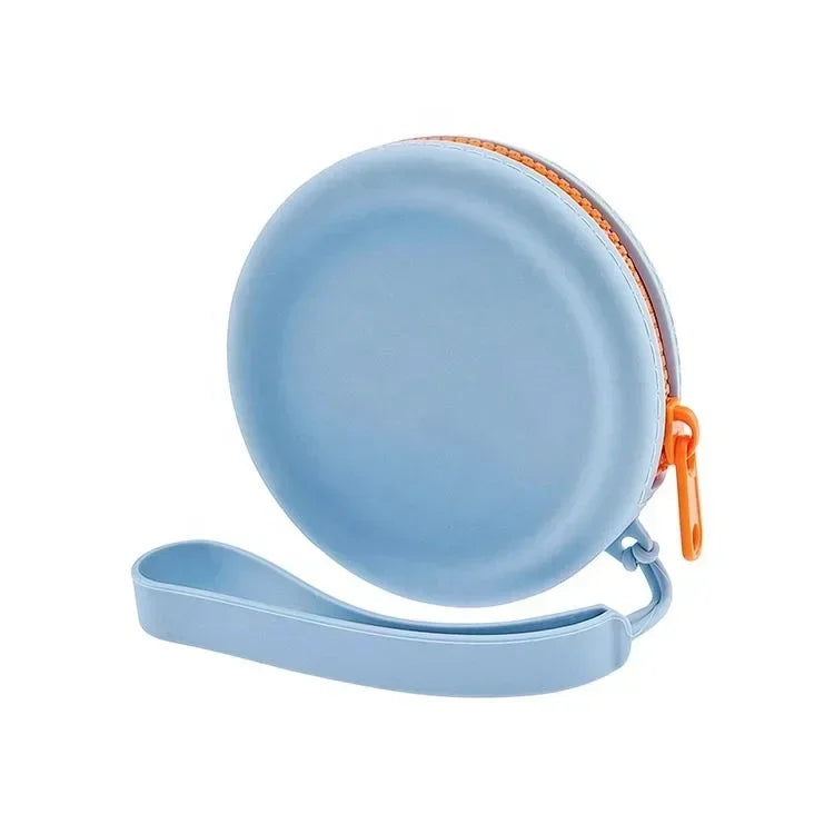 Cute Solid Color Silicone Coin Purse | Mini Cylindrical Clutch Pouch Luxegan