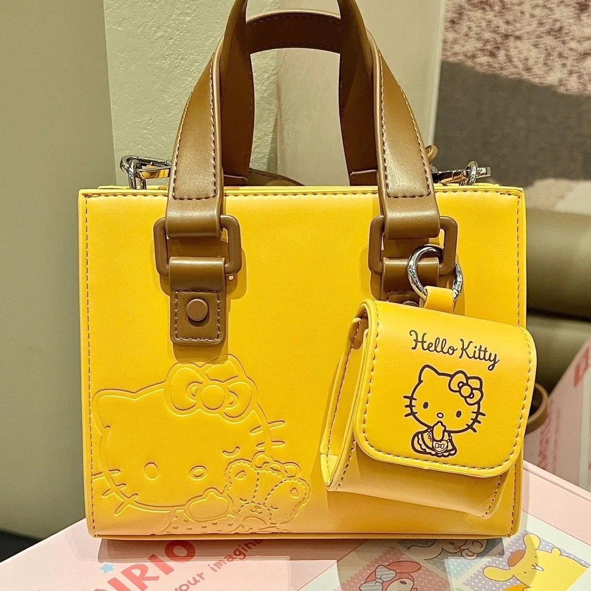 Hello Kitty Shoulder Bag | Crossbody Bag, Large Capacity Handbag & Headphone Bag Luxegan