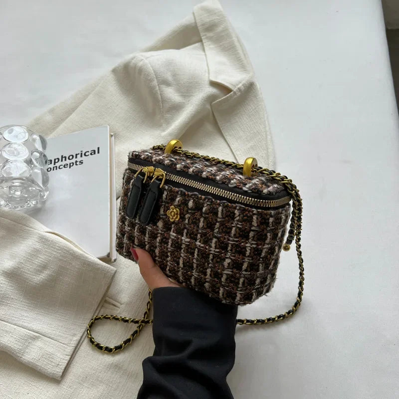 Women's Shoulder Bags | Popular Niche Crossbody Bag & Wool Chain Small Square Bag Luxegan