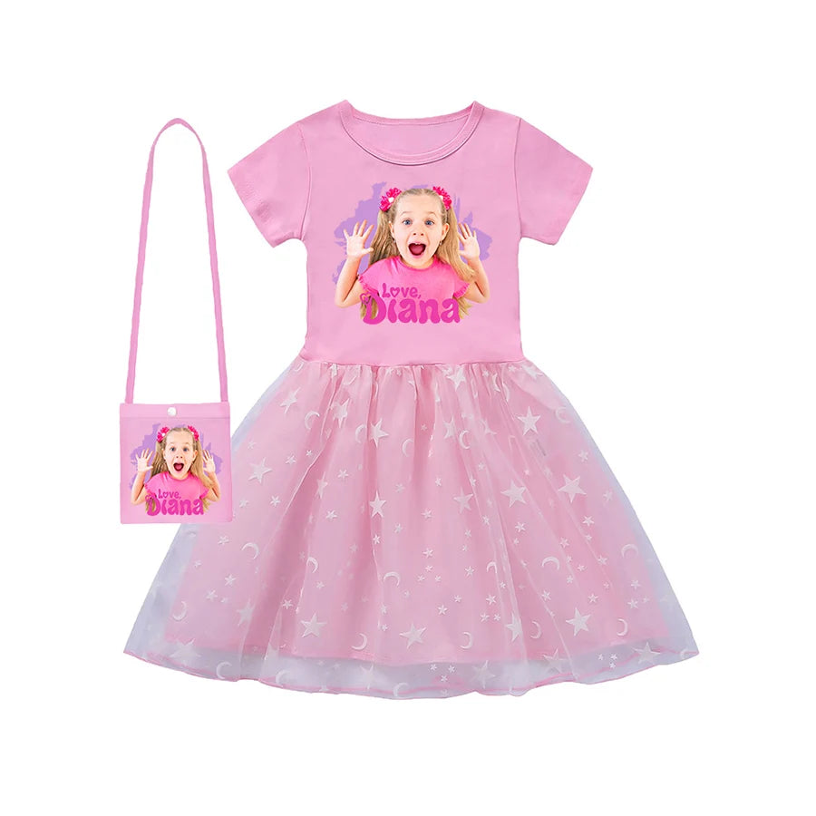Diana and Roma Party Dresses for Girls Dress Baby Girls Clothes Princess Dress Girl Single Suits and Cut Fashion for Babies