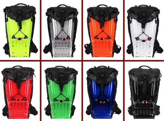 25L Motorcycle Hard Shell Luggage | Sophisticated "Protective Drop" Silhouette | Waterproof Motocross Racing Backpack | "Dignified" High-Performance ABS Tank Bag for Radiant Versatile Styling Luxegan