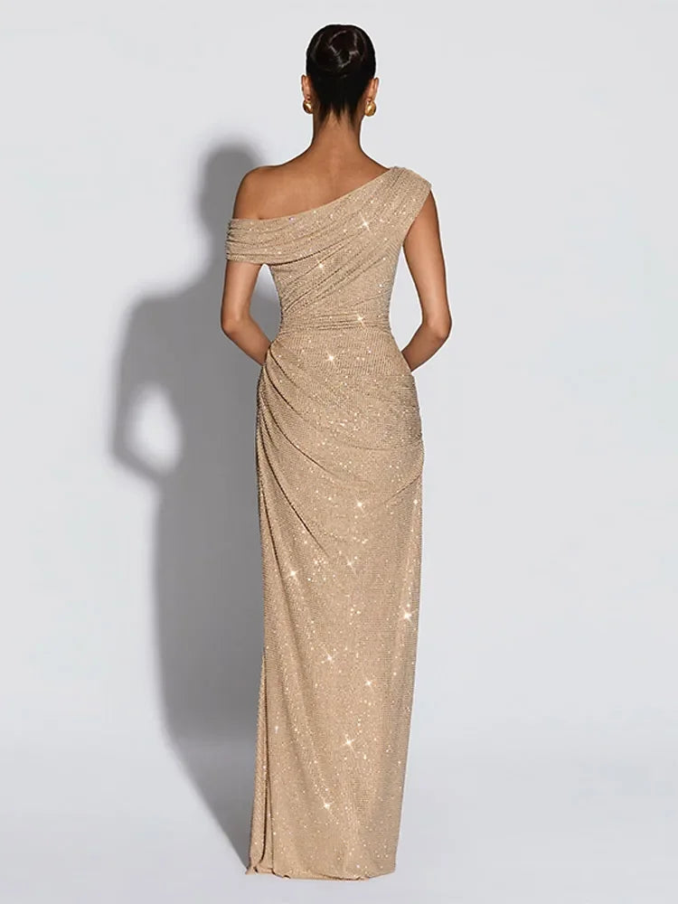 Sleeveless Slim Mermaid Ankle-Length Dress – Crew Neck, Solid, All Season Luxegan
