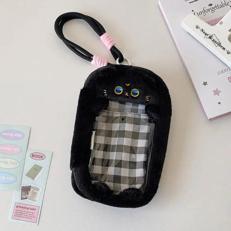 Cute Shape Doll Storage Bag | Cartoon Dustproof Protector Case Organizer Box | Premium Clear Plastic 15cm Plush Dolls Storage Bag | Portable Outdoor Display Anime Bag Luxegan