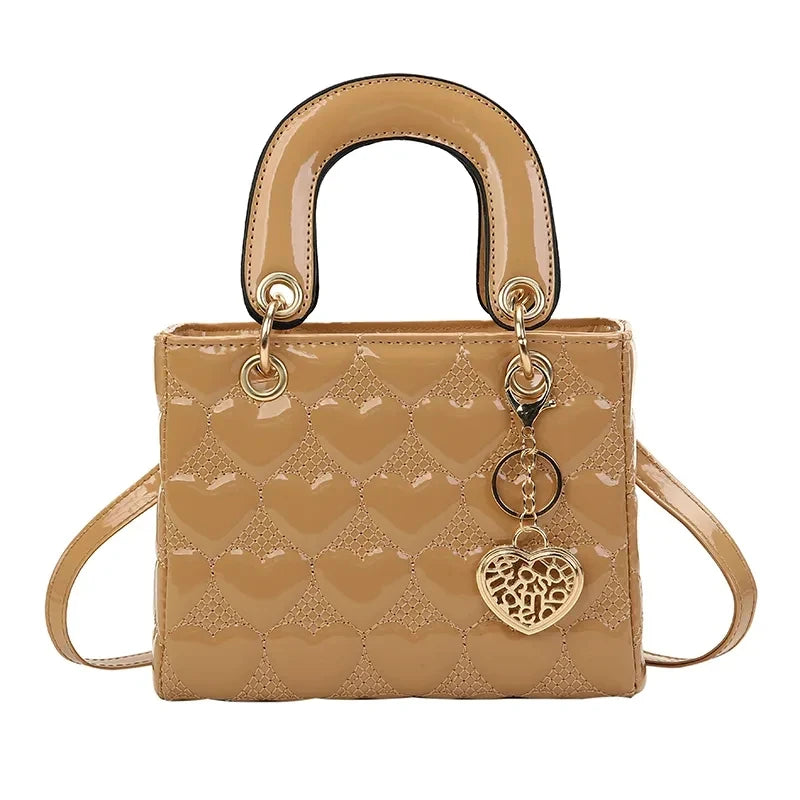 Women's Brand Luxury Quilted Square Handle Bag | High-Quality Classic Tote & Crossbody Luxegan