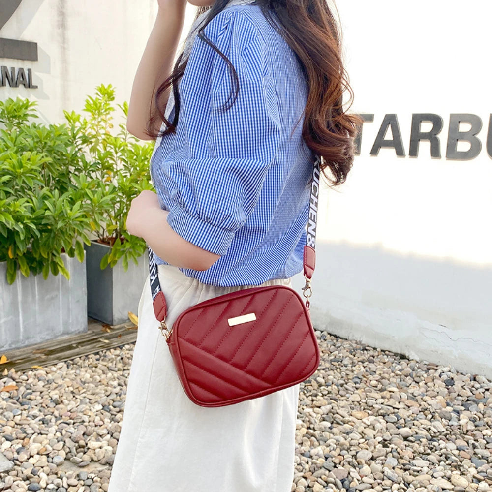 High-Quality PU Shoulder Bags for Women | Simple Crossbody Casual Messenger Bag & Phone Bag Luxegan