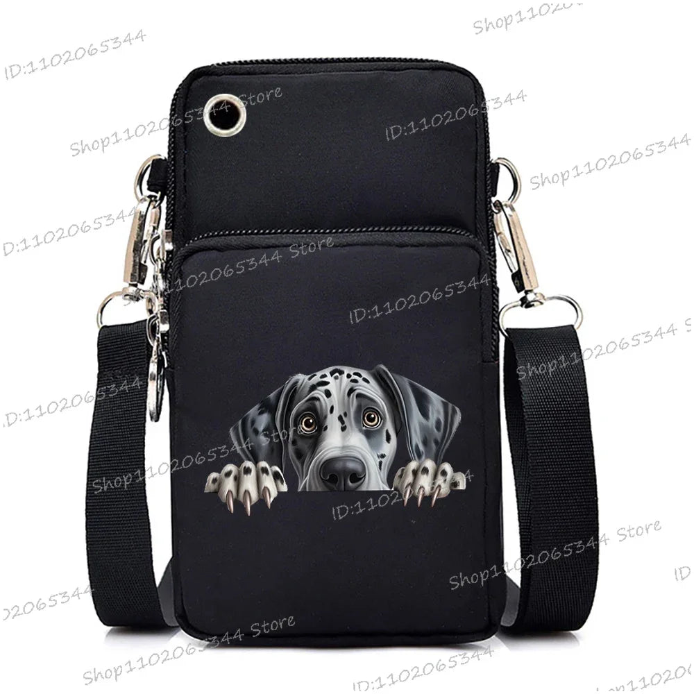 3D Dog Print Mini Bag | Unisex Crossbody & Shoulder Purse Luxegan