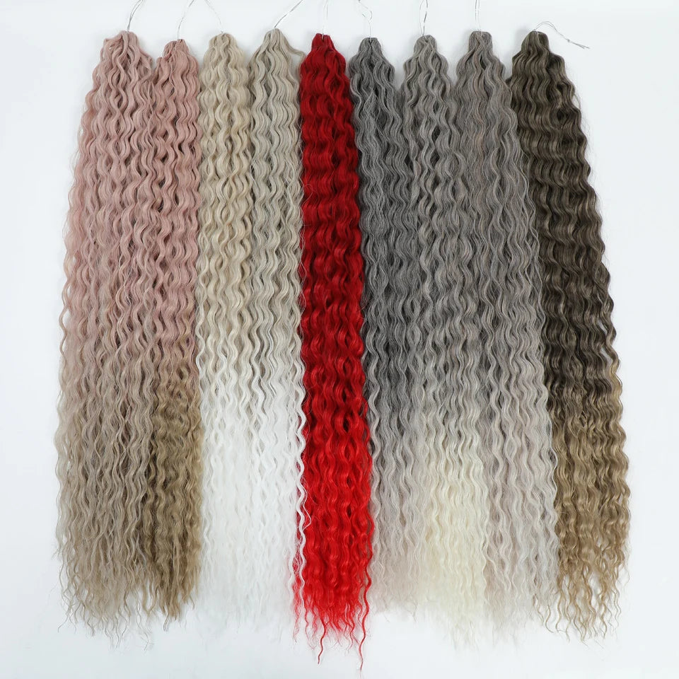 Water Wave Synthetic Crochet Hair | 22–30 Inch