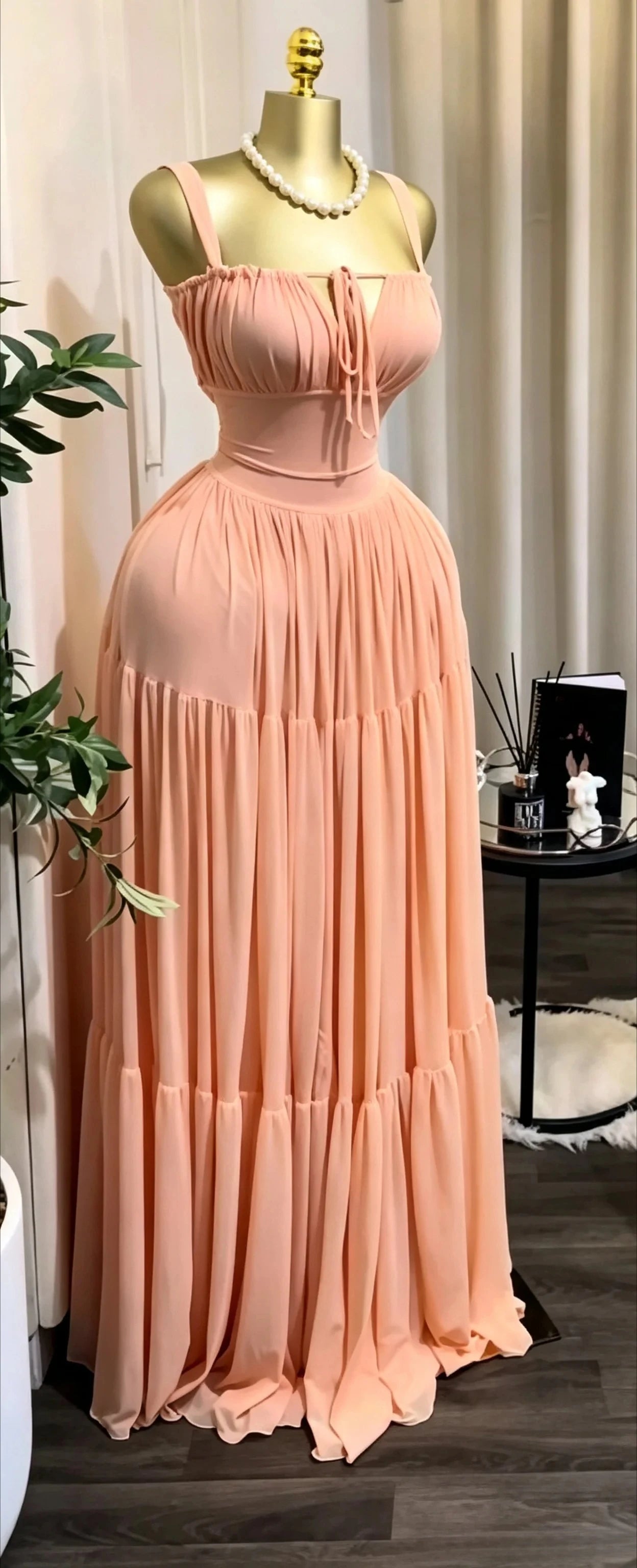 CM.YAYA 2026 Summer Women Halter Sleeveless Strapless Long Maxi Dress Slim Evening Birthday Beach Sexy Vacation Party Dresses