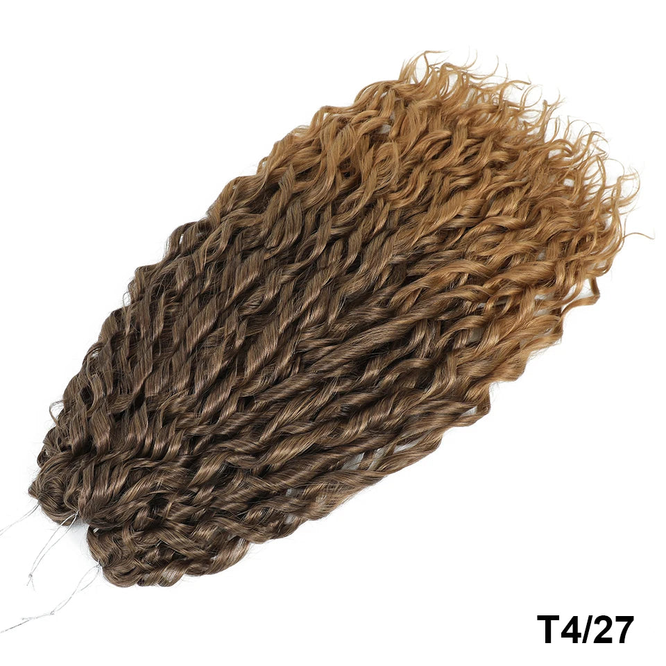 Jessica Curls Crochet Braiding Hair | Synthetic Water Wave Twist Hair 22 Inch | 53 Colors