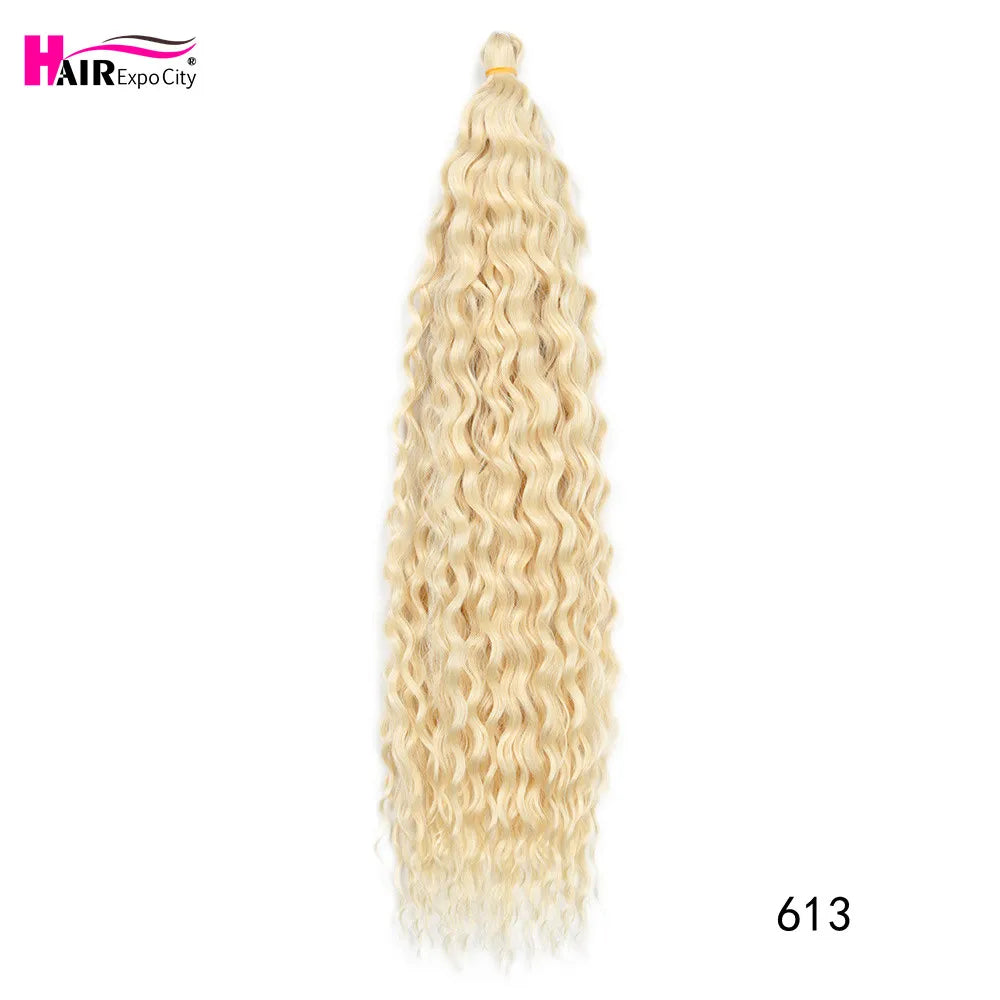 22 Inch Water Wave Twist Crochet Hair | Braiding Extensions