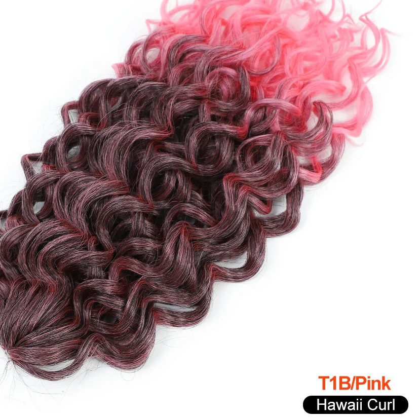 Deep Wave Twist Crochet Hair | Ombre Afro Curls Braiding Extensions | 18–24 Inches Luxegan
