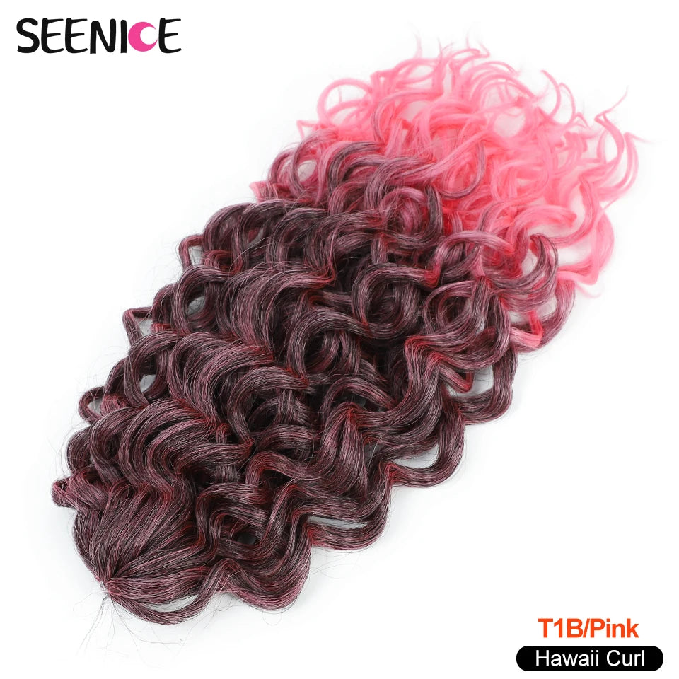 Afro Curls Deep Wavy Twist Crochet Hair Extensions – Ombre Synthetic Braiding Hair for Women - view 18