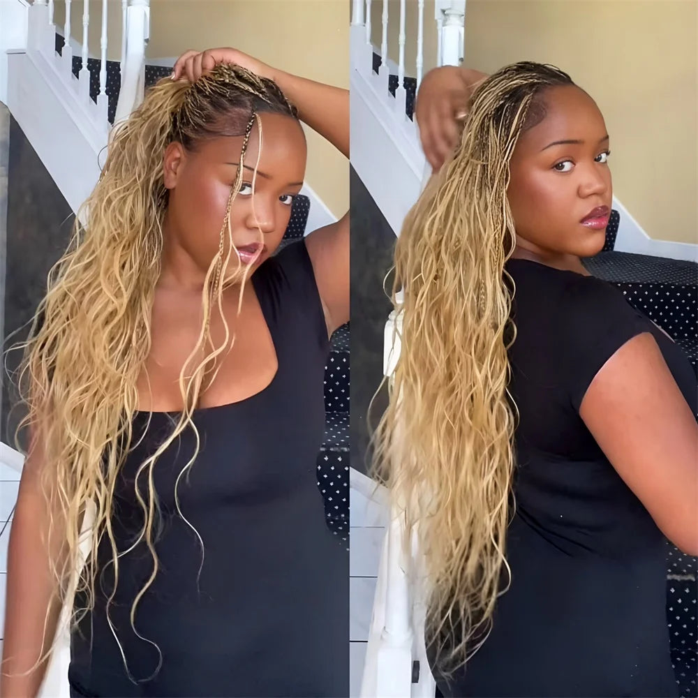 Body Wave Human Hair Bundles for Braiding | No-Weft Boho Extensions | 14–30 Inches Luxegan