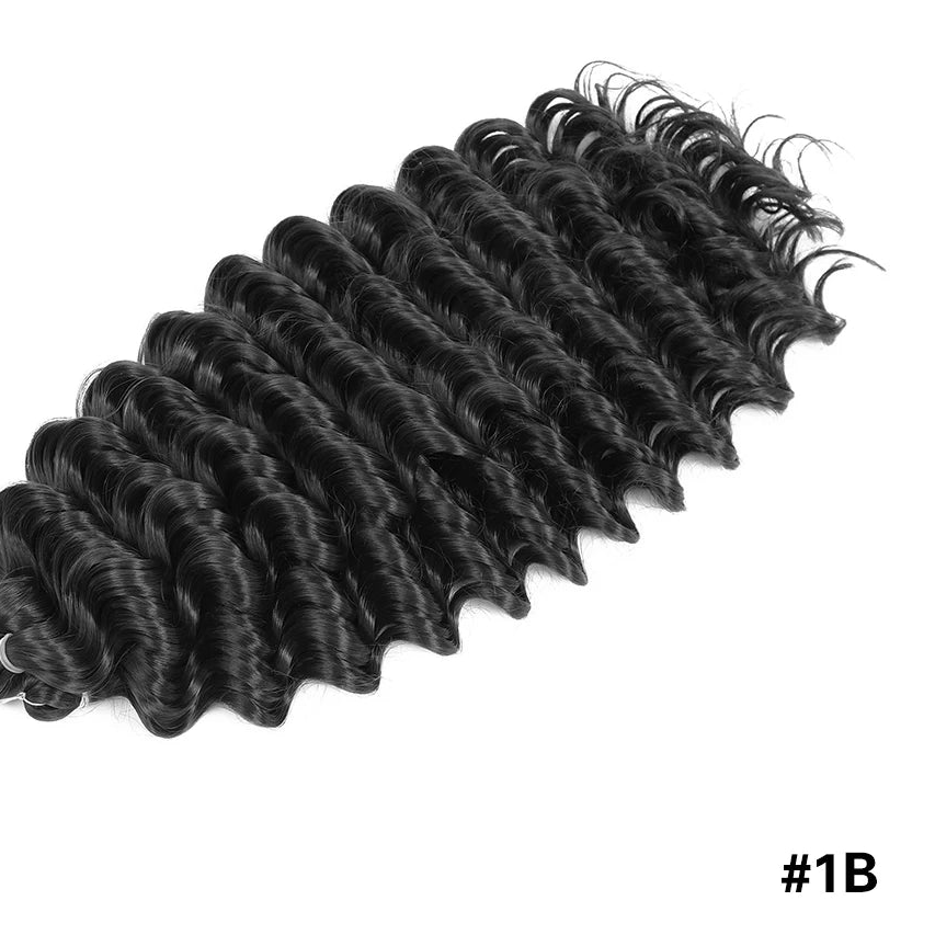 Afro Curly Deep Wavy Twist Synthetic Crochet Hair – 24 Inch | Ombre & Solid Colors | 3–9 Pack - view 10