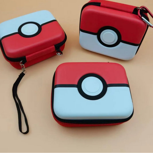 Premium Hard Shell Pokémon TCG Card Storage Box | Elite Anime-Themed Portable Clutch Bag | High-Capacity 400+