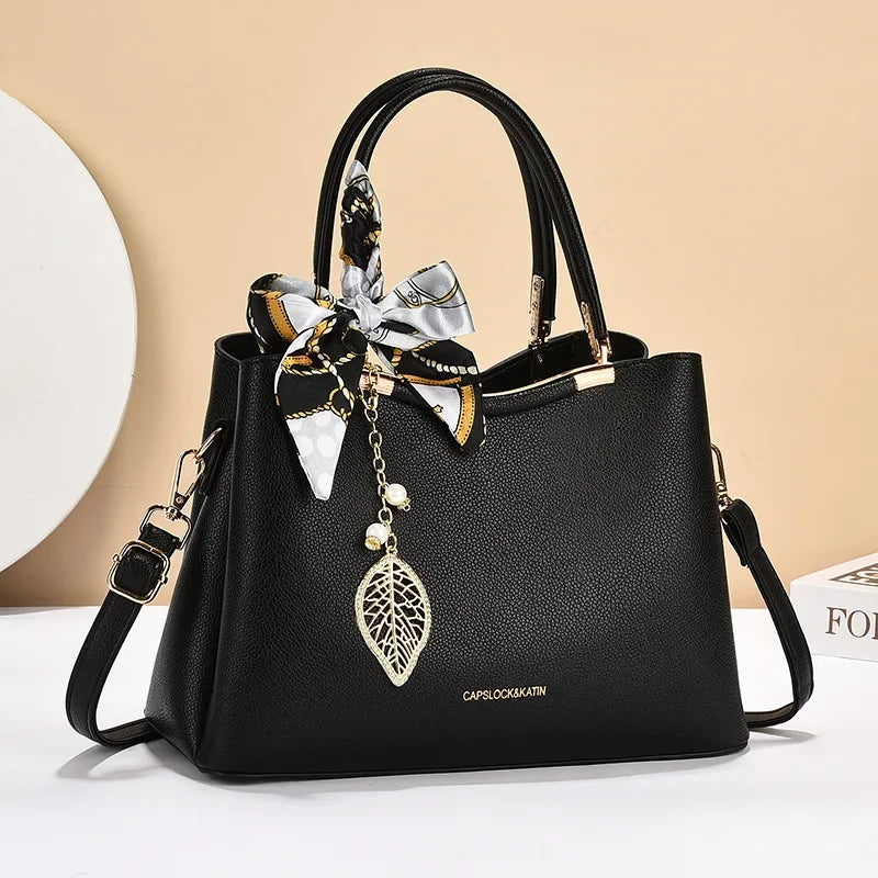 Wedding Banquet Red Handbag | Fashionable High-end Texture & Large Capacity Tote Luxegan