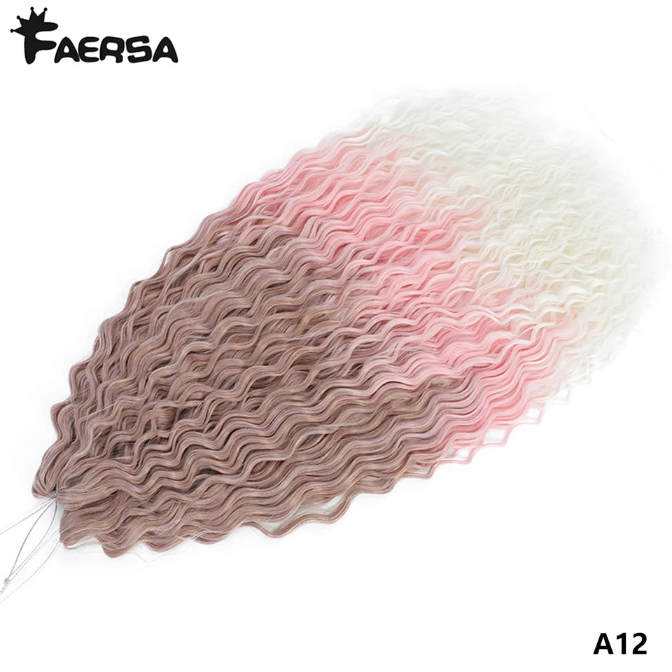 Water Wave Synthetic Crochet Hair | 22–30 Inch