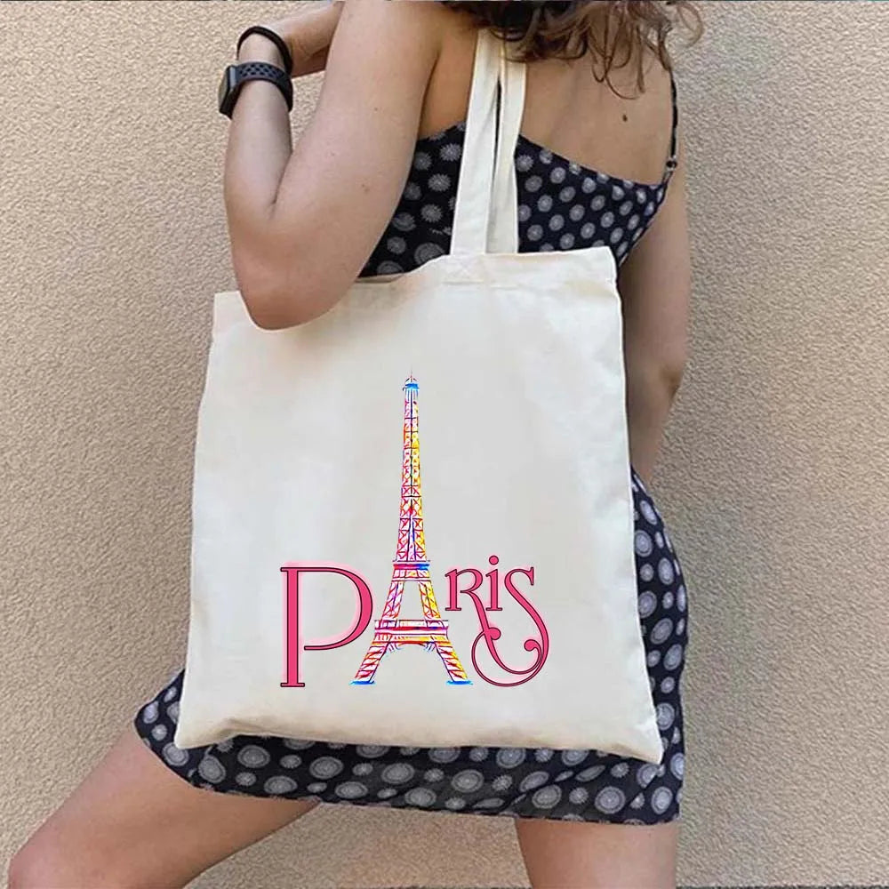 Woman's Large Capacity Canvas Tote Bag | Stylish Travel & Shopping Shoulder Handbag (Work, Gym, Grocery, Eco-Friendly) Luxegan