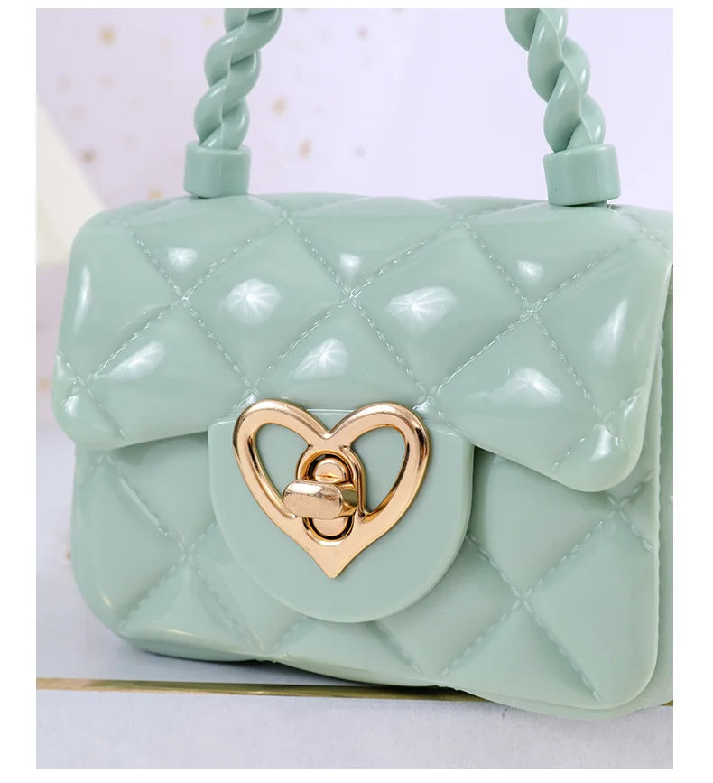 PU Mini Shoulder Bag | Heart Coin Wallets & Handbags Luxegan