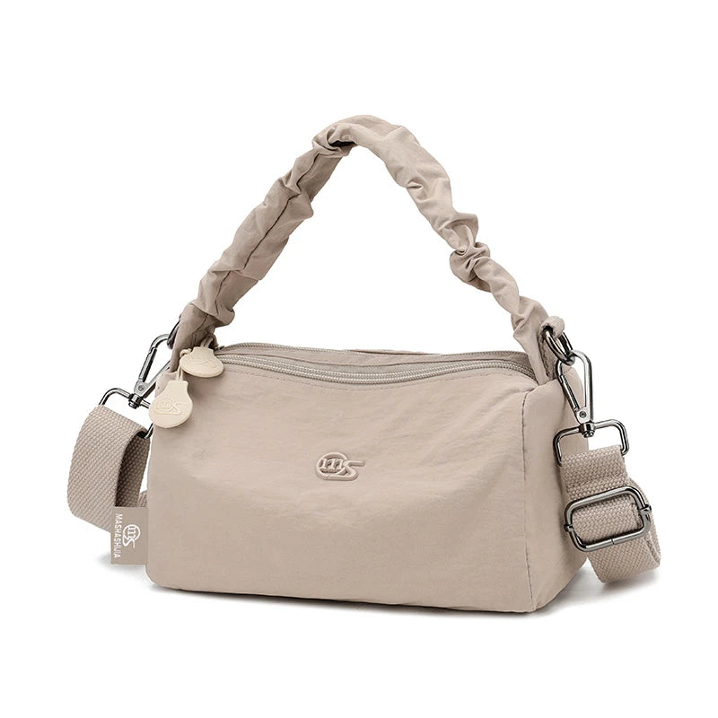New Hot Ladies Shoulder Bag | Stylish, Simple, Large-capacity, Plain, and Durable Nylon Messenger Bag Luxegan