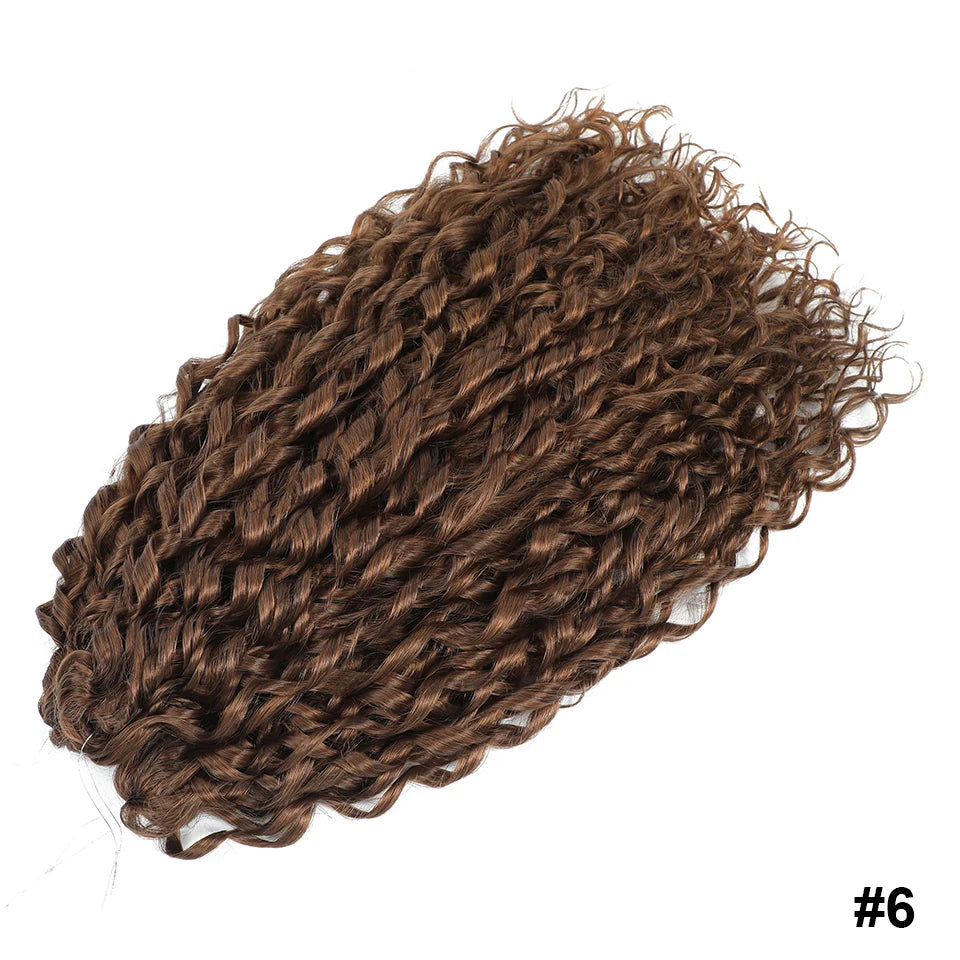 Jessica Curls Crochet Braiding Hair | Synthetic Water Wave Twist Hair 22 Inch | 53 Colors