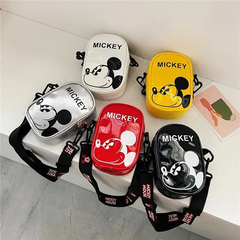 Disney Mickey Mouse Cartoon Straddle Bag | Cute Mini Fashion Boy's Coin Purse & Small Backpack for Girls & Baby Luxegan