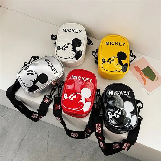 Disney Mickey Mouse Cartoon Straddle Bag | Cute Mini Fashion Boy's Coin Purse & Small Backpack for Girls & Baby Luxegan
