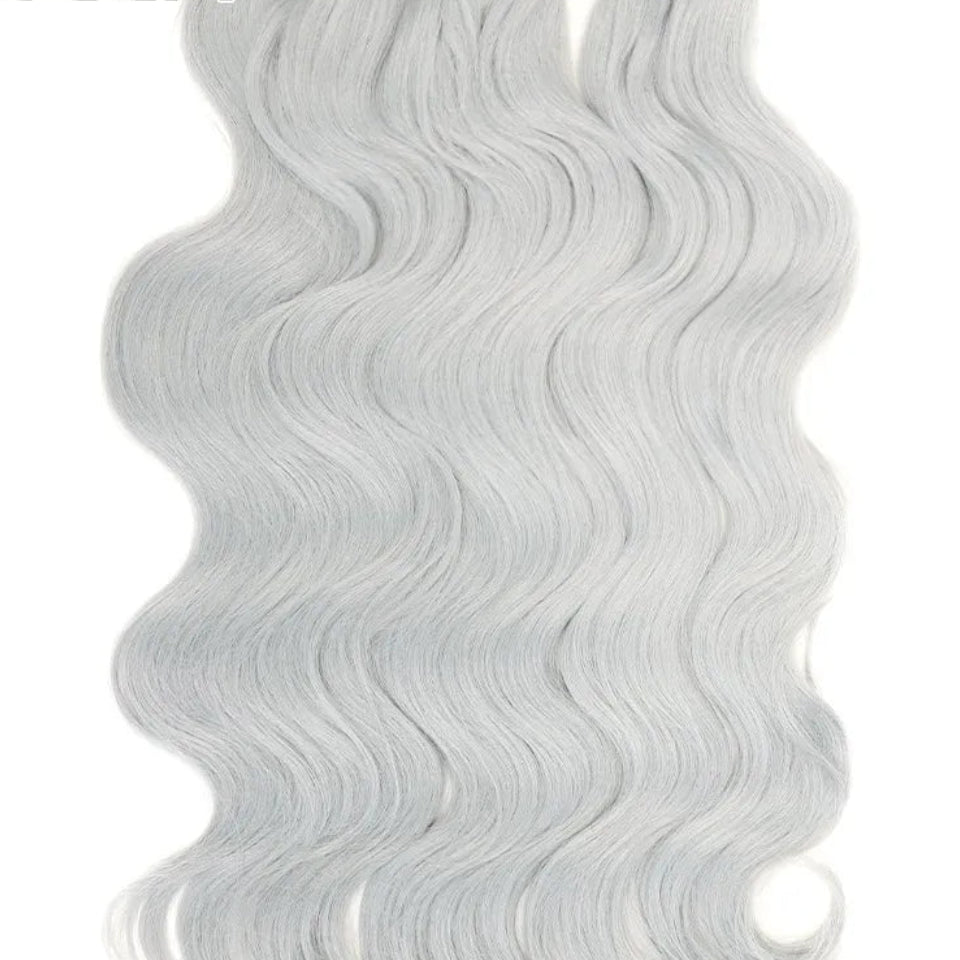 Body Wave Crochet Hair 24in – High-Temp Fiber Ombre Braiding Hair | 60 Strands/Pack | 300g - view 12