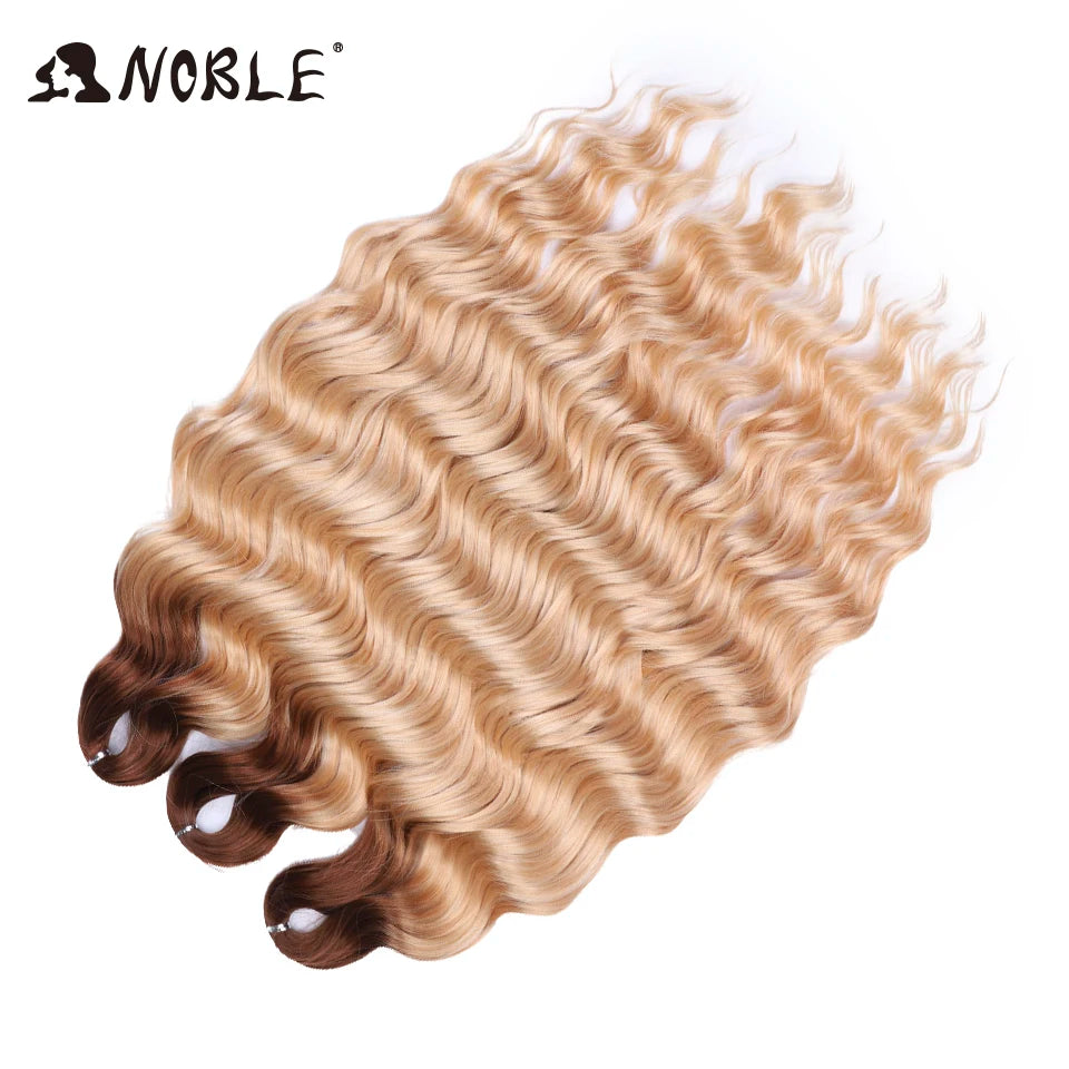 Synthetic Anna Curl Water Wave Crochet Braiding Hair – 24 Inch | 300g | 60 Strands | 88 Ombre & - view 35